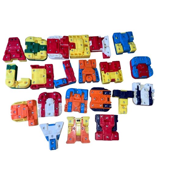 Alphabet alpha bots transformer figures 21 Letters - Picture 4 of 10